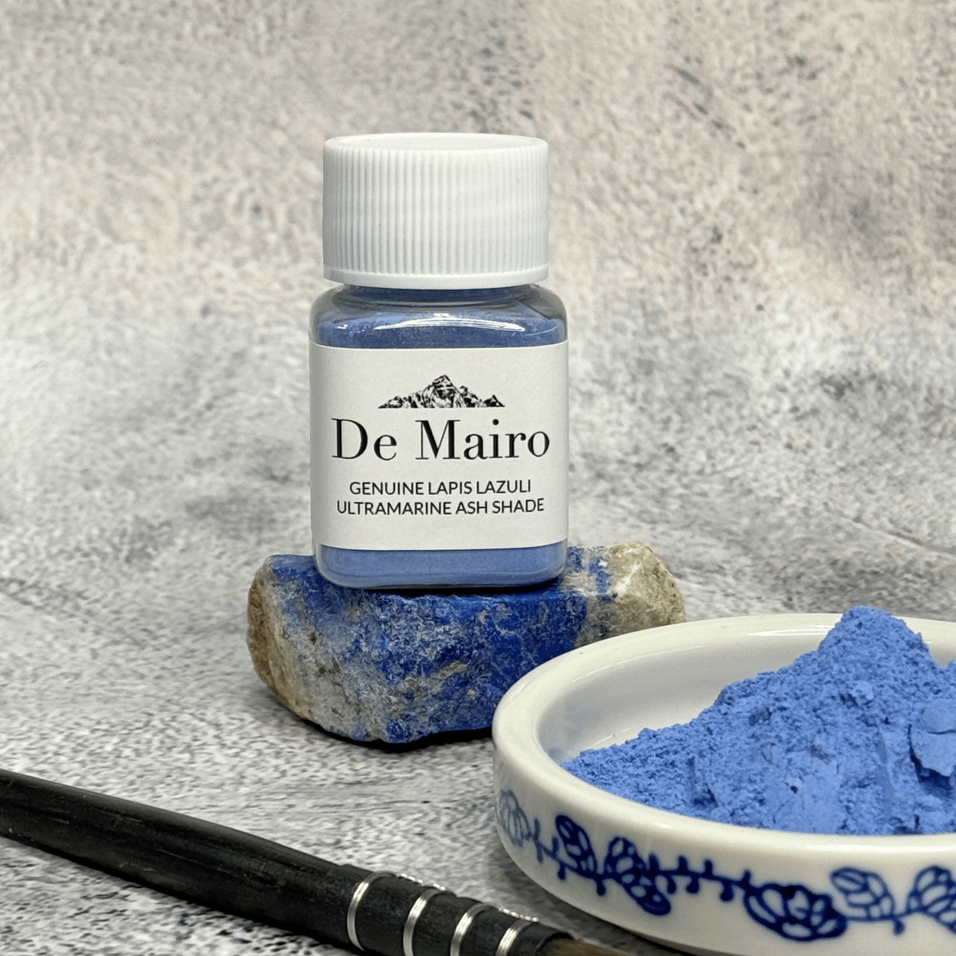 Genuine Lapis Lazuli Ultramarine Ash Shade Pigment– A Subtle, Grey - Blue Treasure - De Mairo Ltd