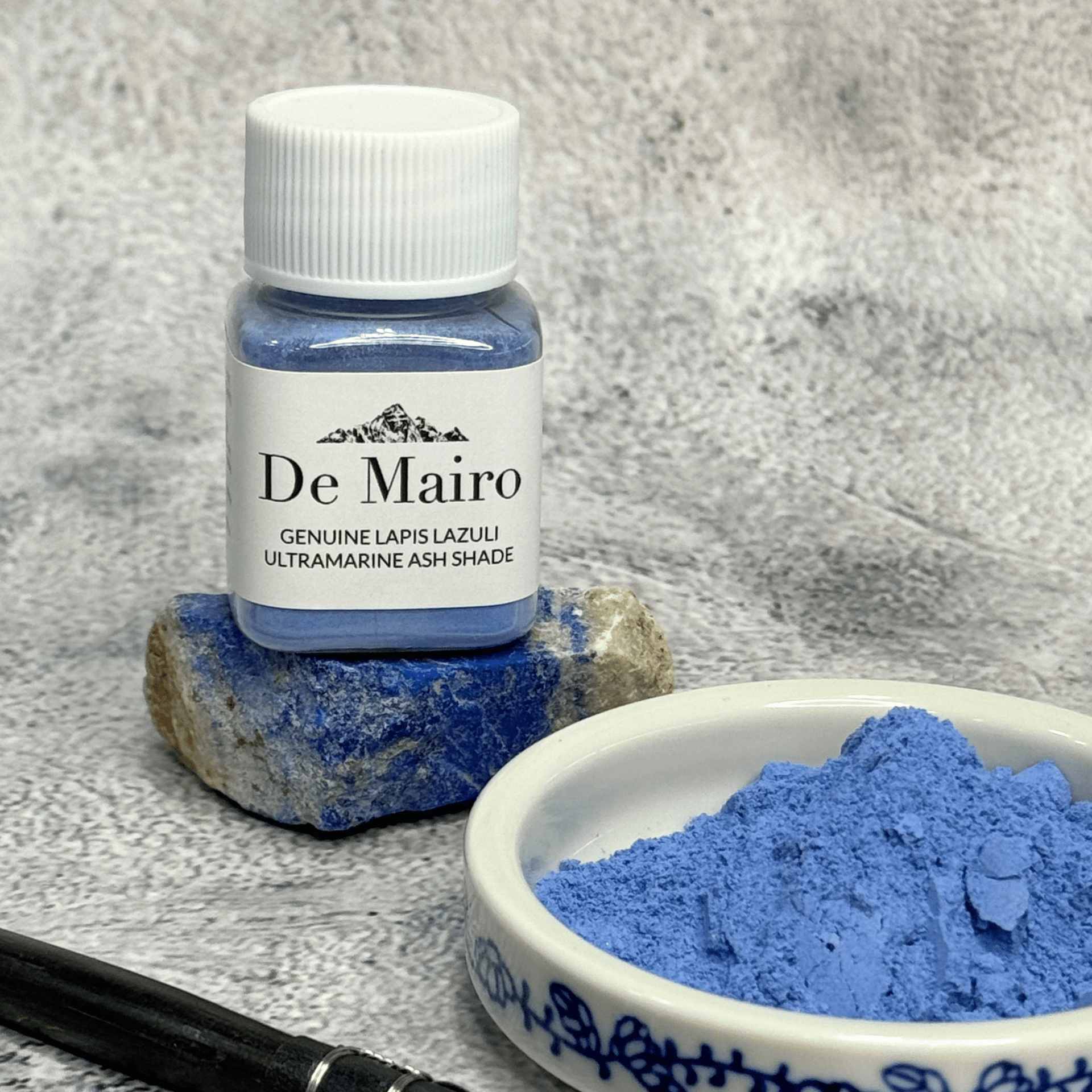 Genuine Lapis Lazuli Ultramarine Ash Shade Pigment– A Subtle, Grey - Blue Treasure - De Mairo Ltd