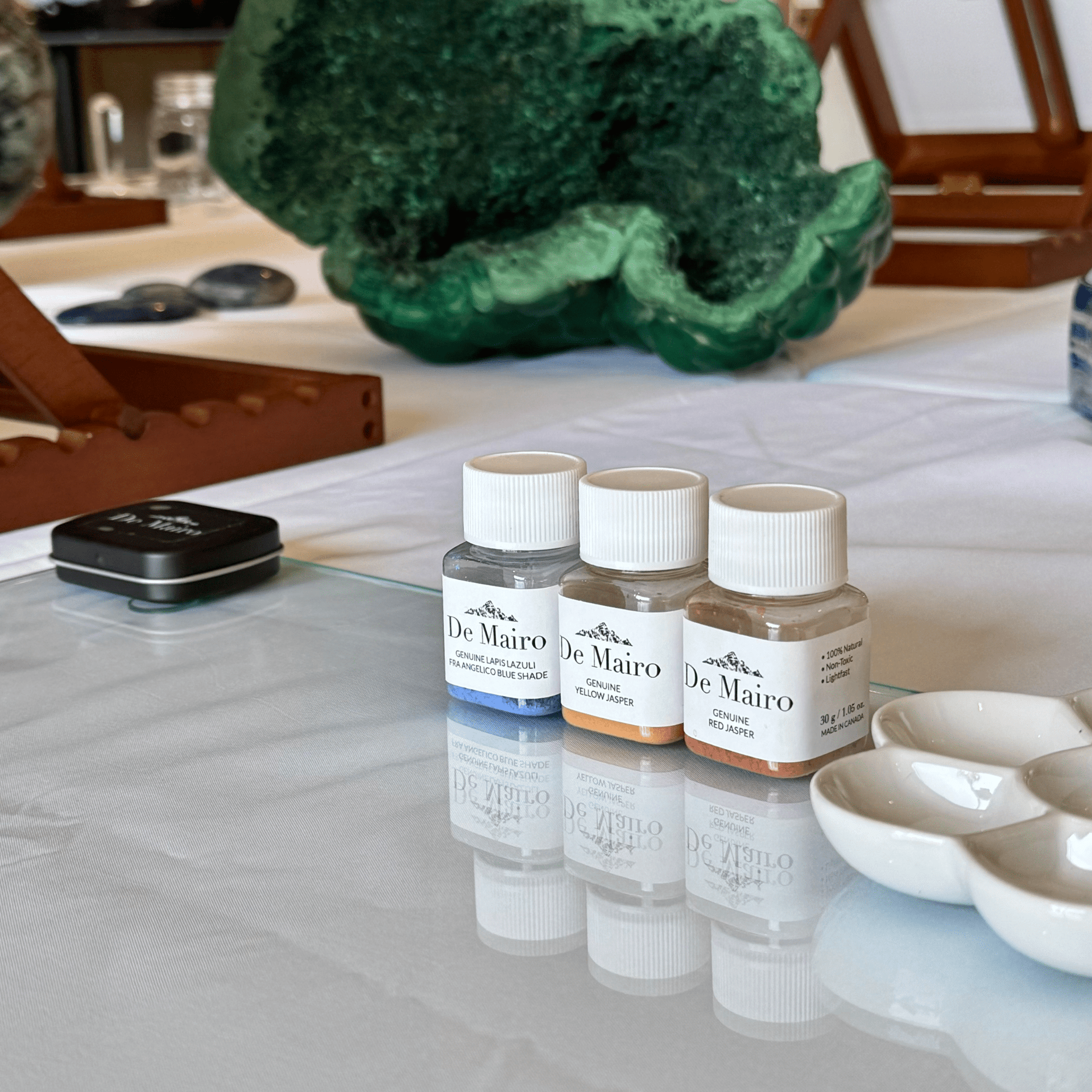 Gemstone Paint - Making Masterclass – Create Paints from Real Gemstones - De Mairo Ltd