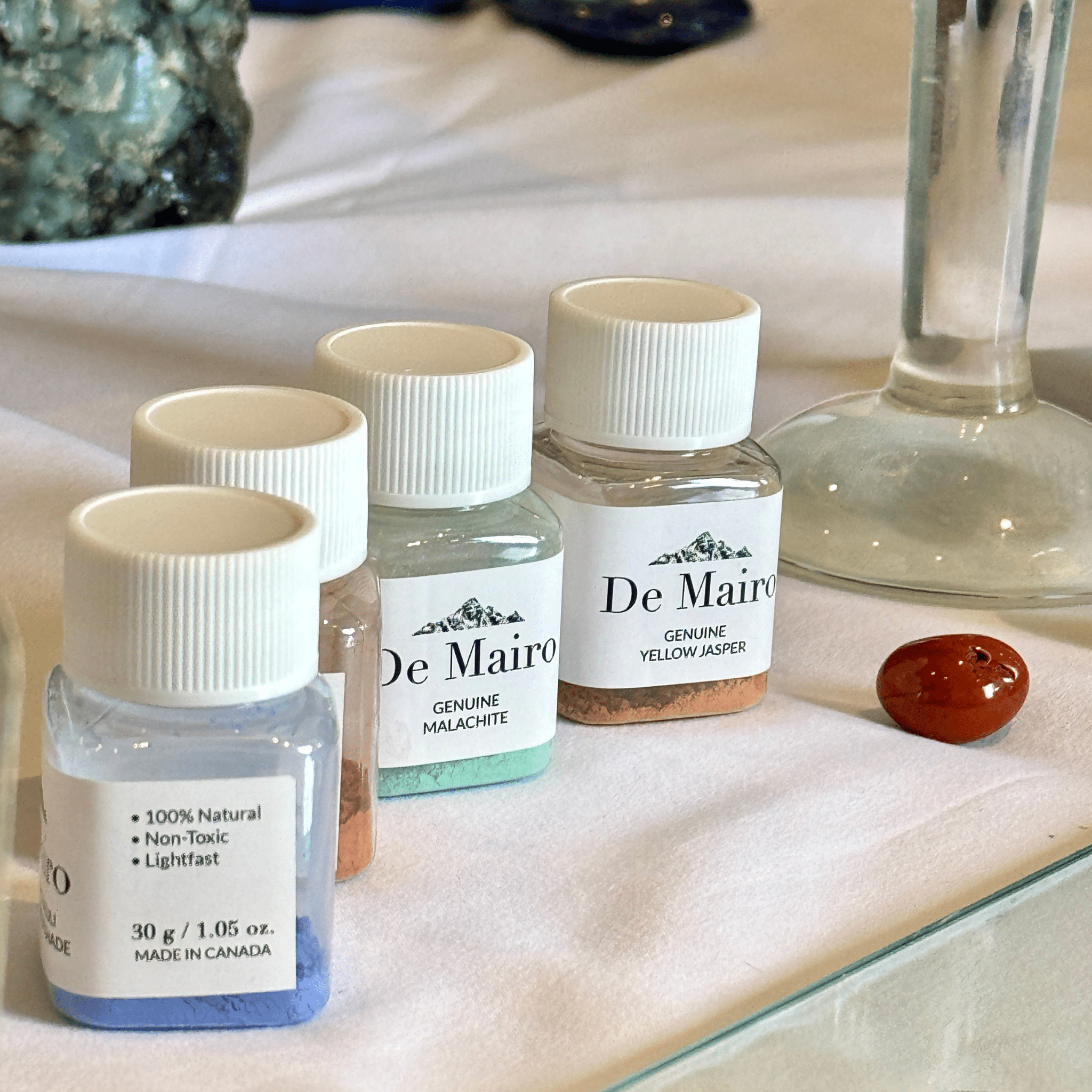 Gemstone Paint - Making Masterclass – Create Paints from Real Gemstones - De Mairo Ltd