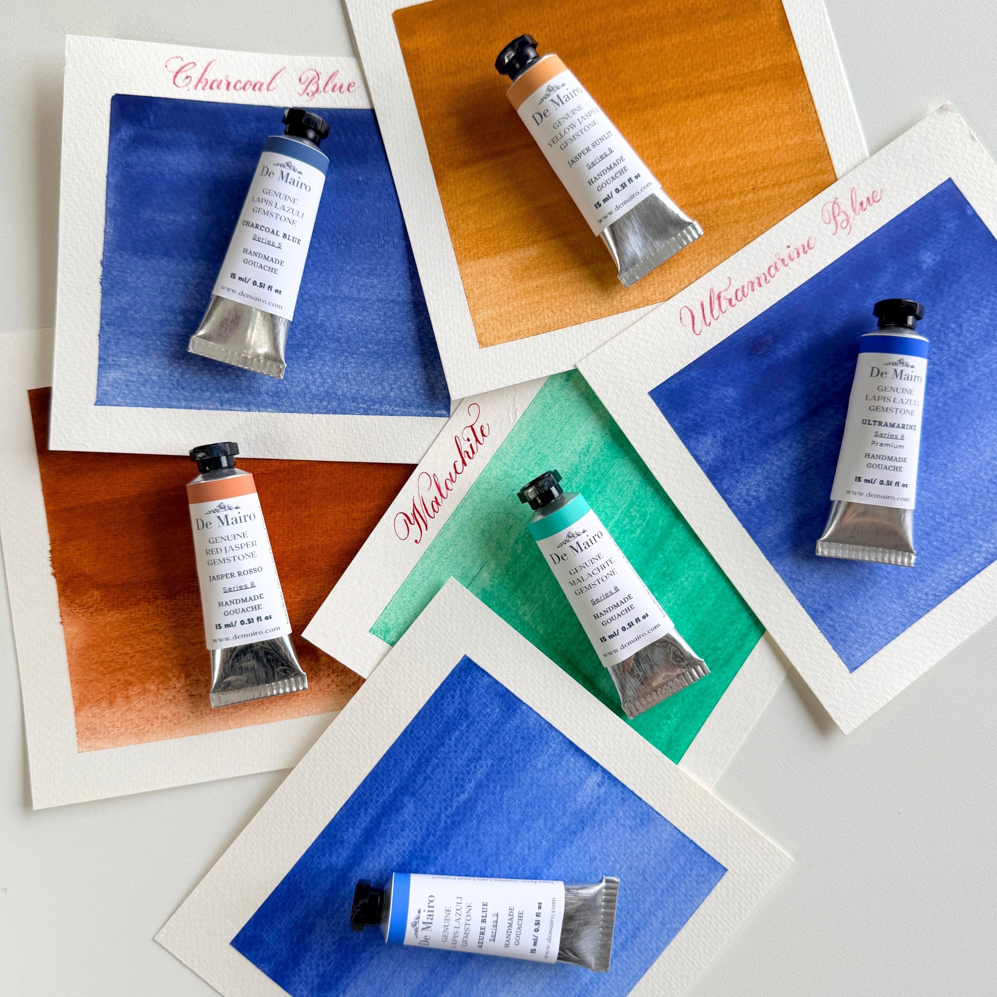 Palette di Pietra | Genuine Gemstone Gouache Set - De Mairo Ltd