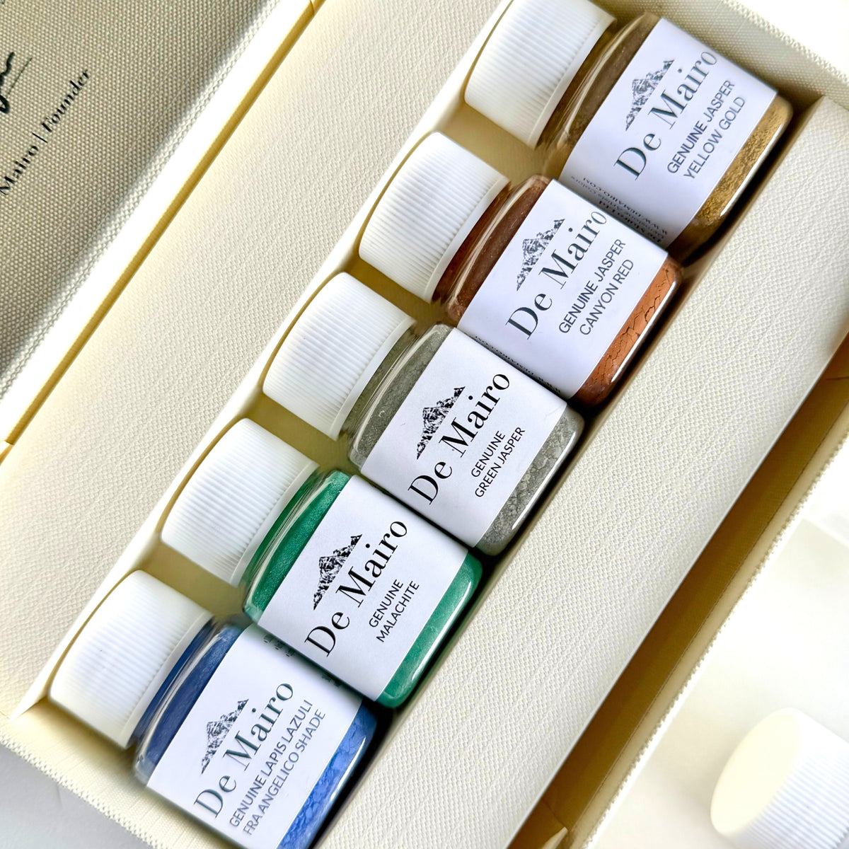 Palette di Pietra Pigments — Five Genuine Gemstone Pigment Jars (30g)