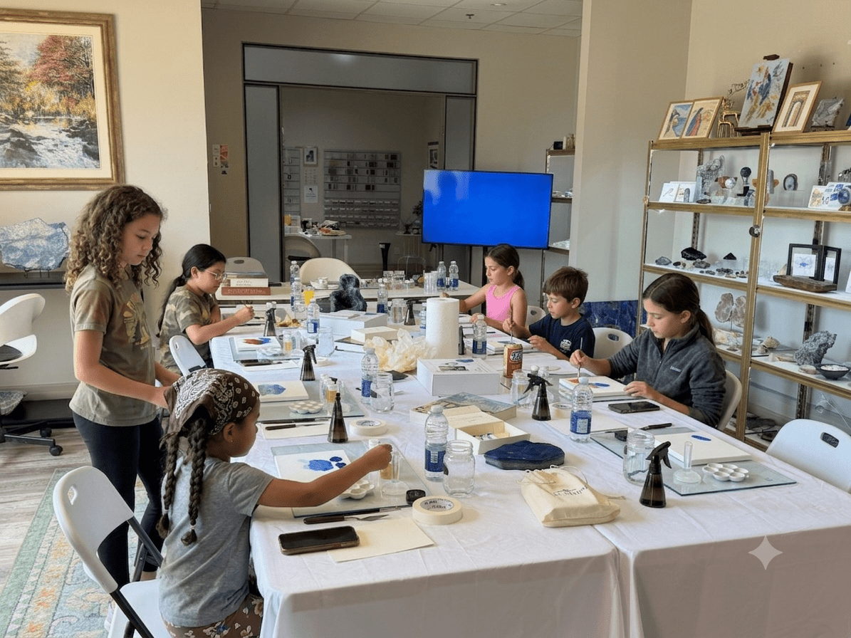 Young Artisans Workshop: Gemstone Painting & Penmanship - De Mairo Ltd