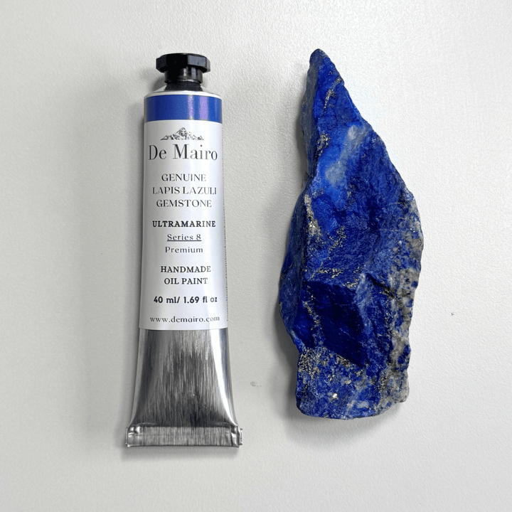 Genuine Lapis Lazuli Ultramarine Oil Paint – Series 8 (40 ml) - De Mairo Ltd
