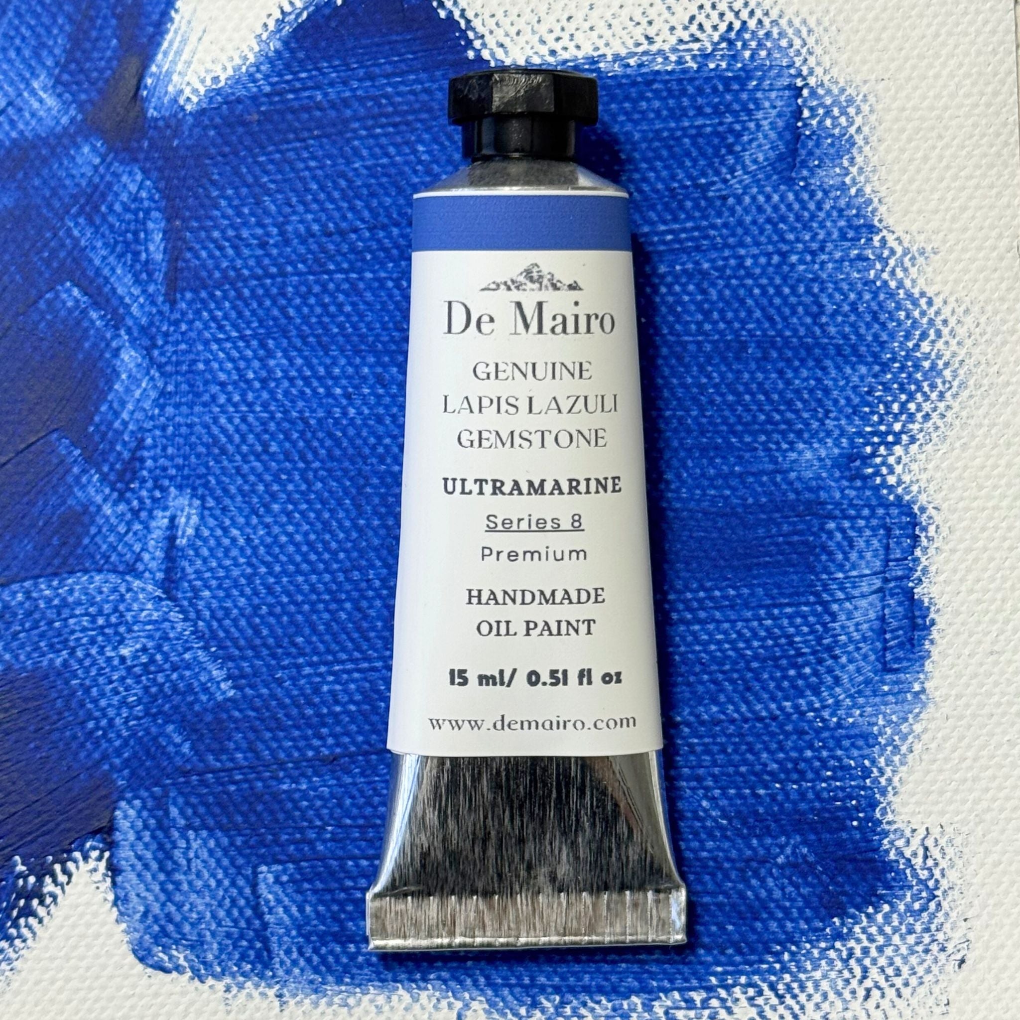 Genuine Lapis Lazuli Ultramarine Oil Paint | Series 8 | Genuine Natural Ultramarine - De Mairo Ltd