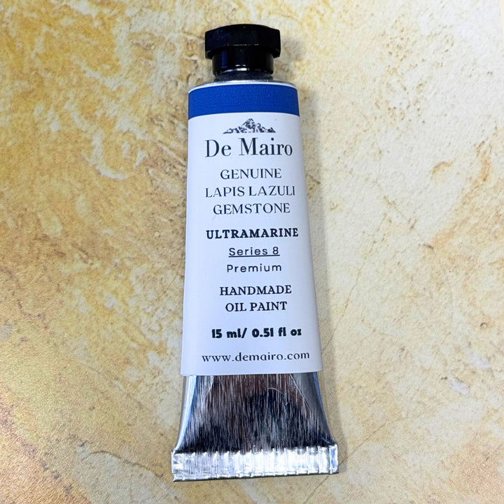 Genuine Lapis Lazuli Ultramarine Oil Paint | Series 8 | Genuine Natural Ultramarine - De Mairo Ltd