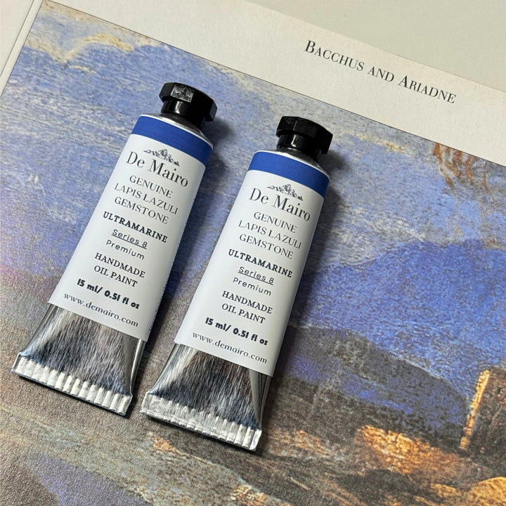 Genuine Lapis Lazuli Ultramarine Oil Paint | Series 8 | Genuine Natural Ultramarine - De Mairo Ltd