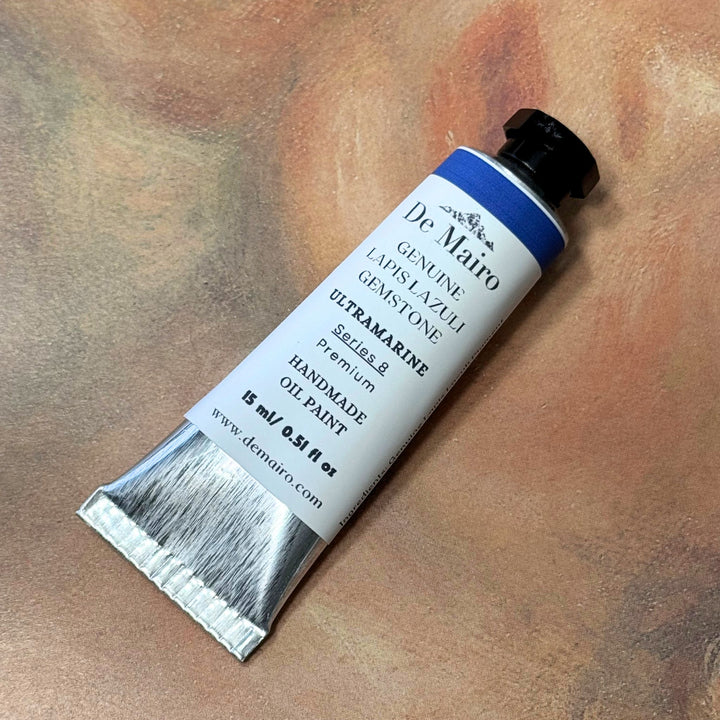 Genuine Lapis Lazuli Ultramarine Oil Paint | Series 8 | Genuine Natural Ultramarine - De Mairo Ltd