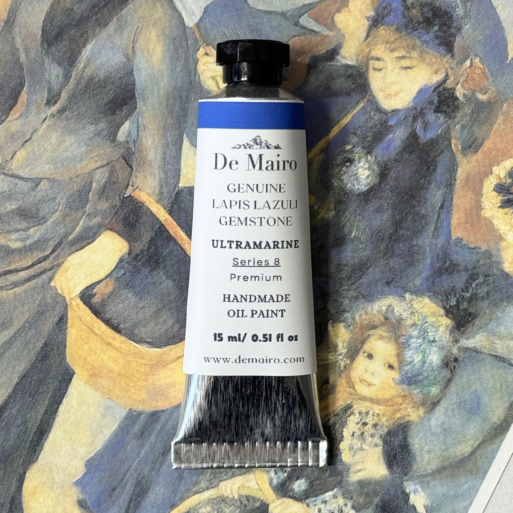 Genuine Lapis Lazuli Ultramarine Oil Paint | Series 8 | Genuine Natural Ultramarine - De Mairo Ltd