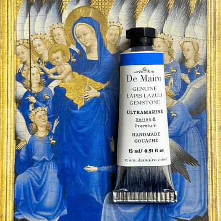 Lapis Lazuli Ultramarine Gouache – 15ml Artist Tube | Series 8 Premium Genuine Gemstone Color