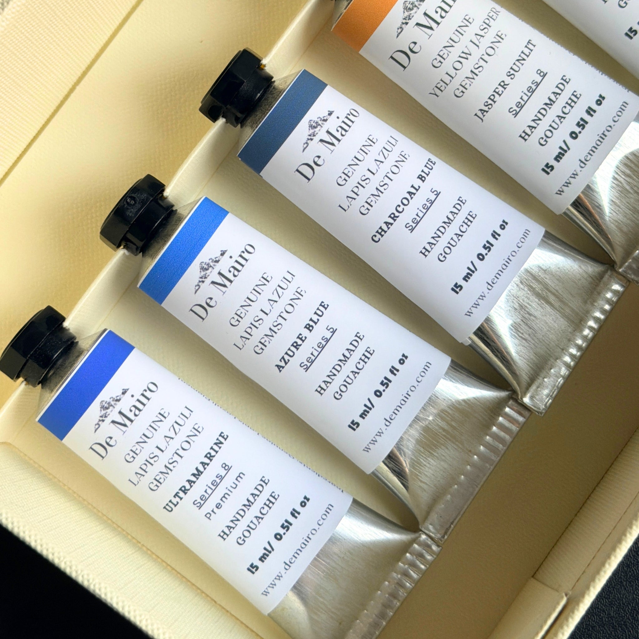 Palette di Pietra | Genuine Gemstone Gouache Set - De Mairo Ltd