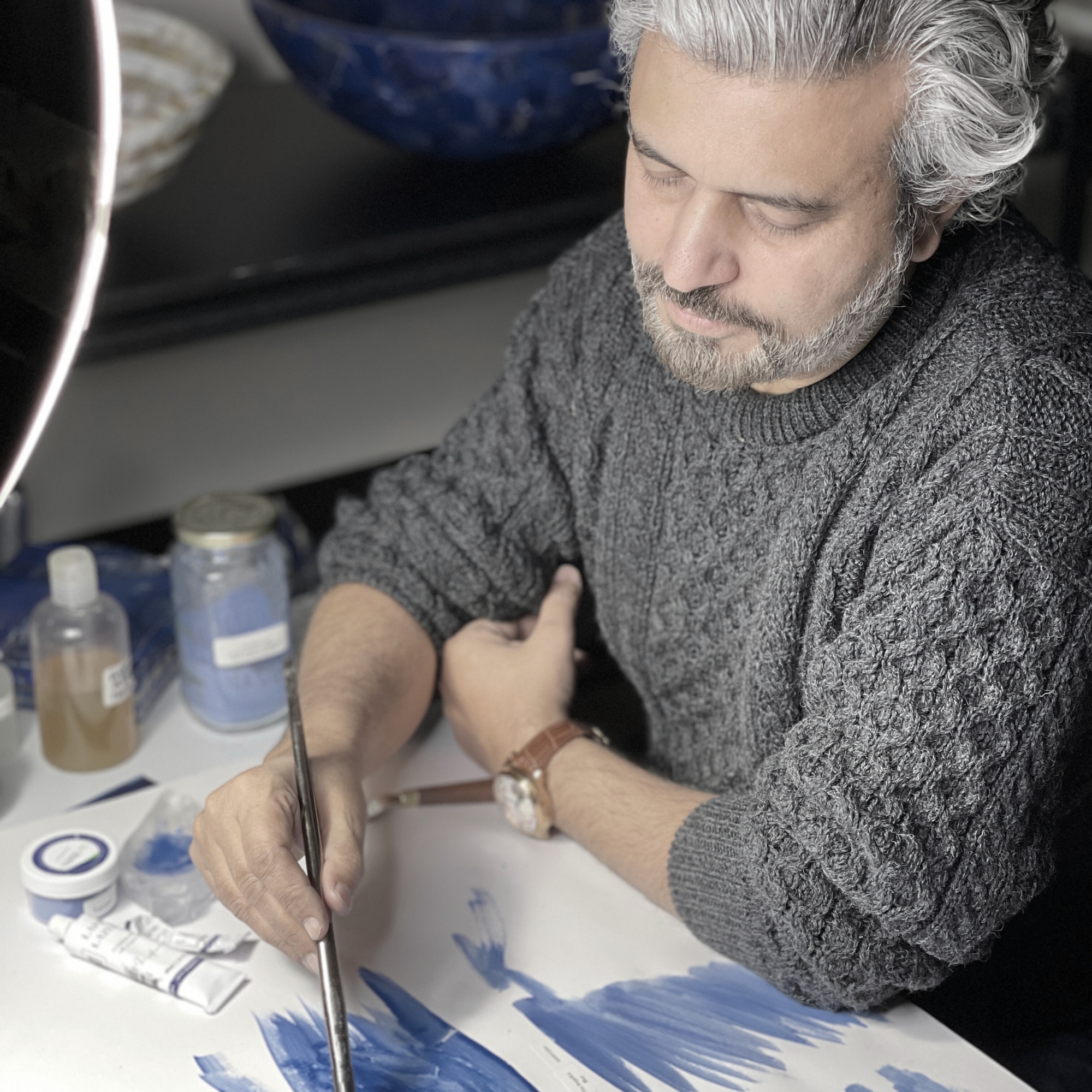 Quality check of Lapis Lazuli pigment by Muhammad Irfan