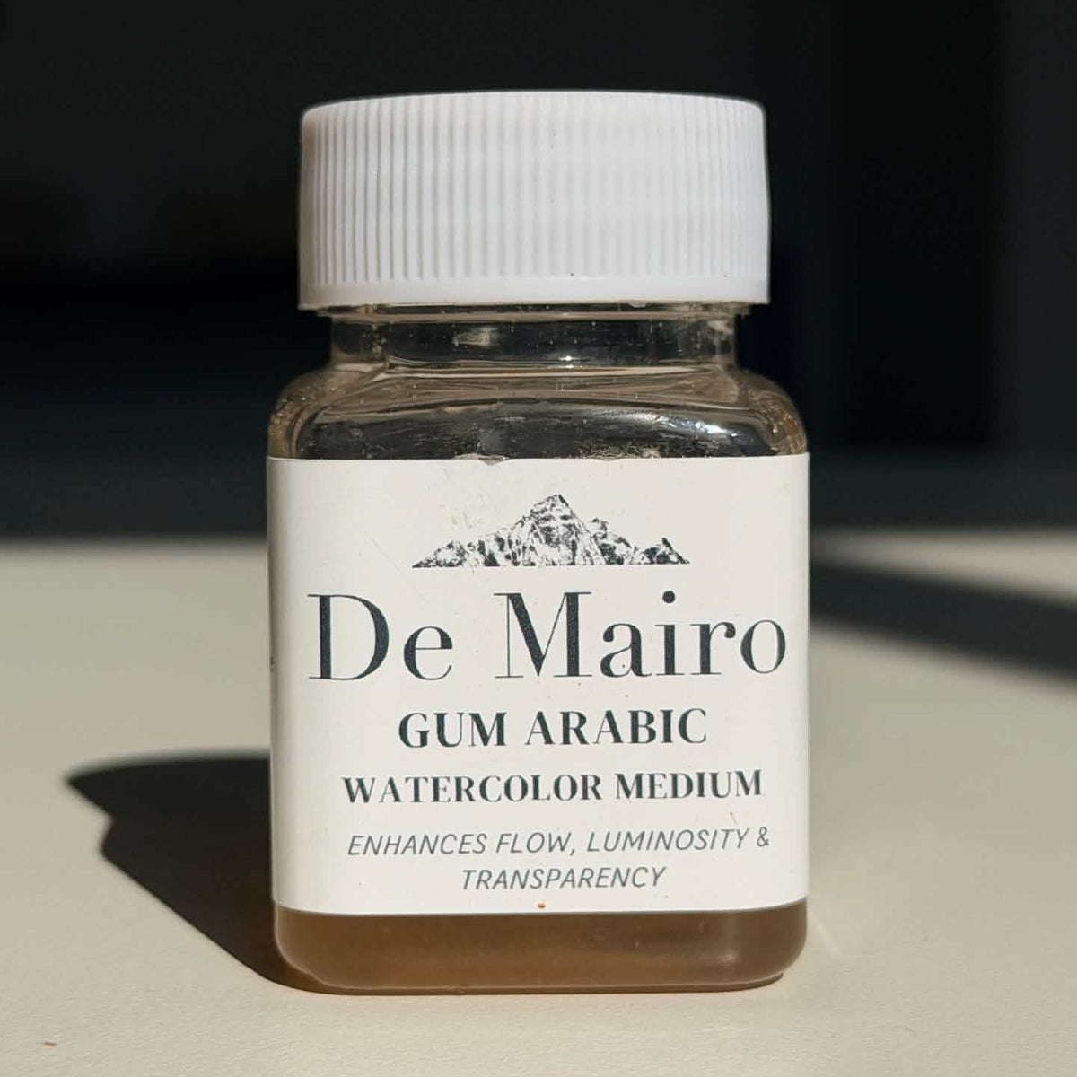 Gum arabic solution for watercolor and gouache paint making