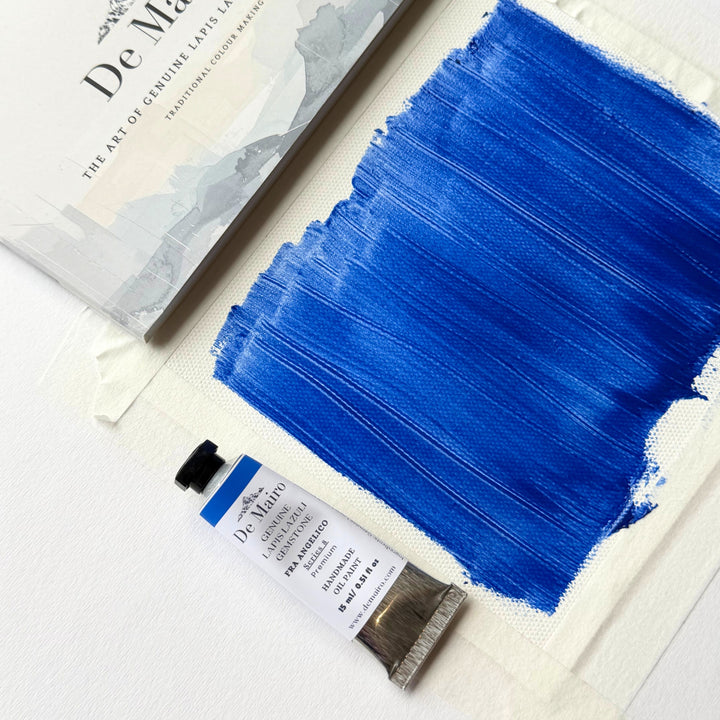 De Mairo Lapis Lazuli Fra Angelico Oil Colour with natural mineral depth