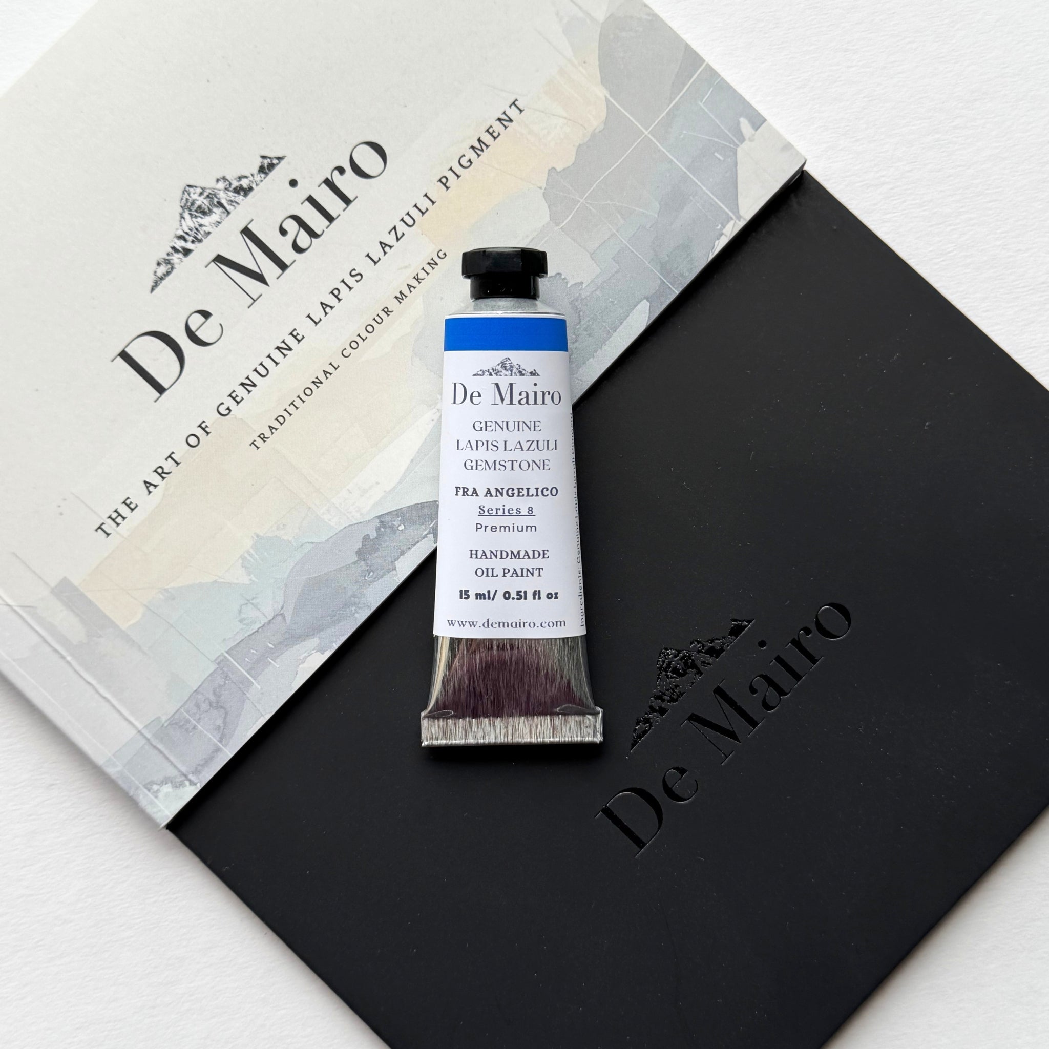 Fra Angelico Oil Paint in natural mineral blue made with lapis lazuli