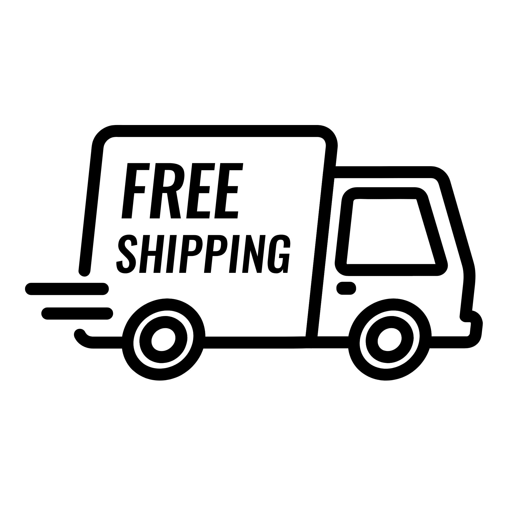 free shipping icon offered for USA and Canada