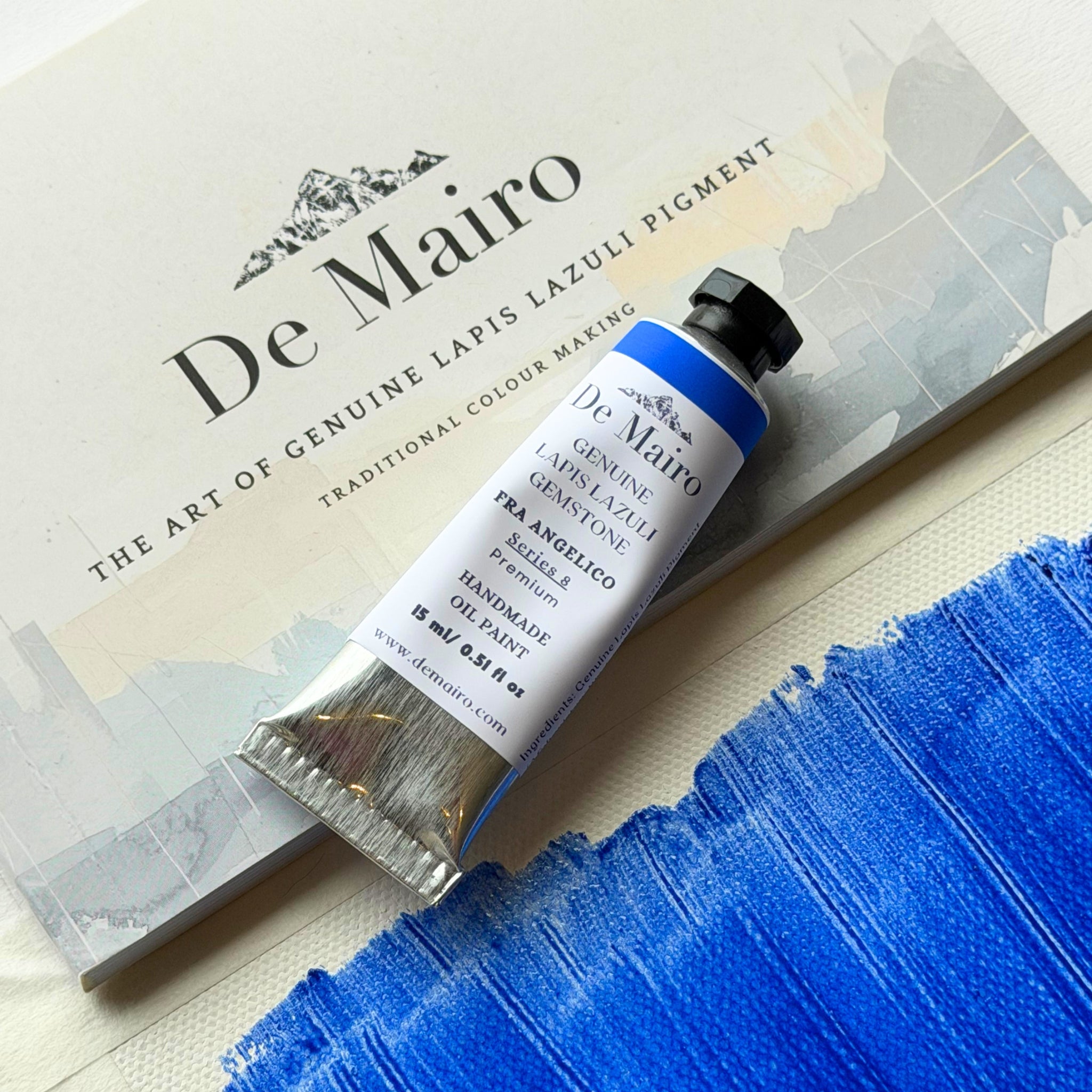 Genuine Lapis Lazuli Fra Angelico Oil Paint in 15ml tube