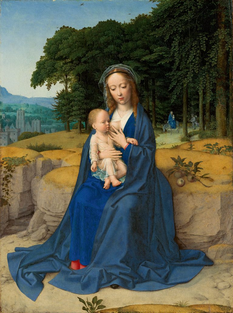 Gerard David, The Netherlands c.1455–1523 / The Rest on the Flight into Egypt c.1512–15 / Oil on wood / 50.8 x 43.2cm / The Jules Bache Collection, 1949 / 49.7.21 / Collection: The Metropolitan Museum of Art, New York