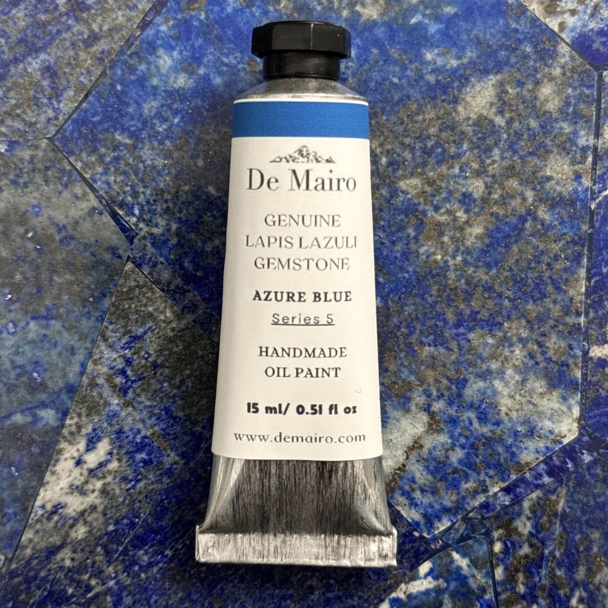 Sar - e - Sang Blue Collection – Genuine Lapis Lazuli Oil Paint Set (3 Colours) - De Mairo Ltd