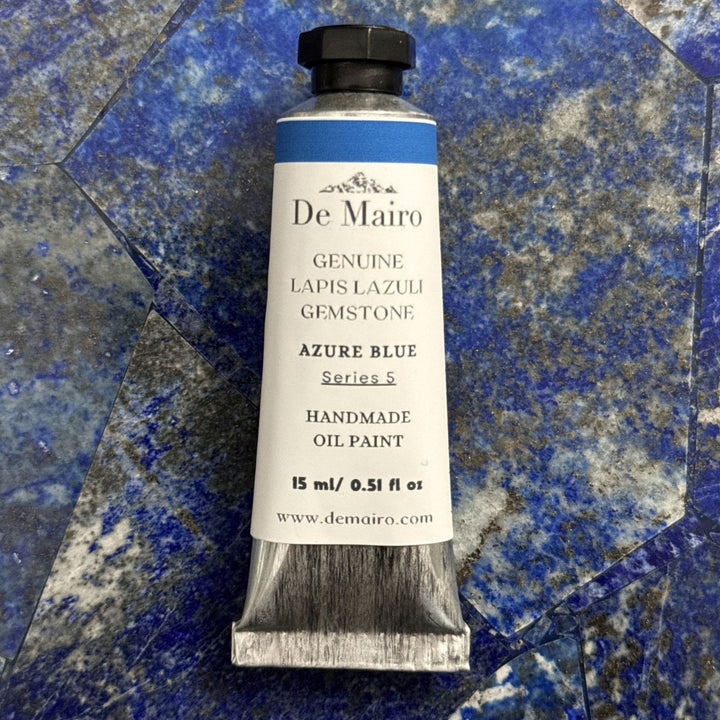 Sar - e - Sang Blue Collection – Genuine Lapis Lazuli Oil Paint Set (3 Colours) - De Mairo Ltd