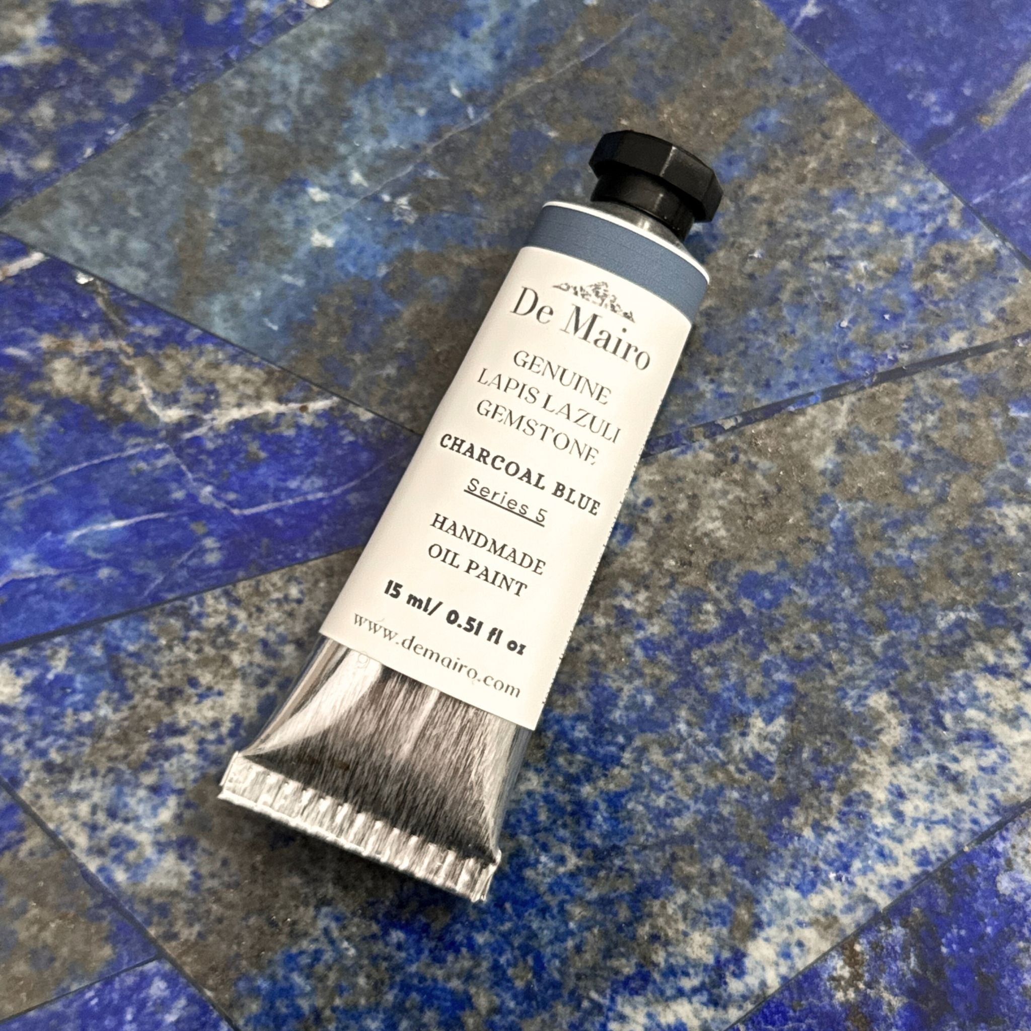 Sar - e - Sang Blue Collection – Genuine Lapis Lazuli Oil Paint Set (3 Colours) - De Mairo Ltd