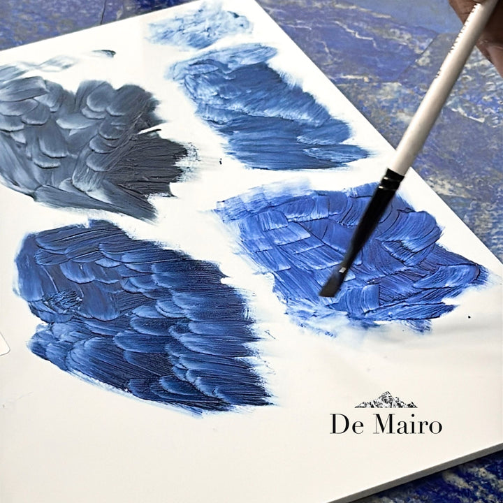 Sar - e - Sang Blue Collection – Genuine Lapis Lazuli Oil Paint Set (3 Colours) - De Mairo Ltd