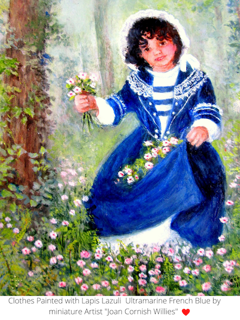 Blue pigment best sale from lapis lazuli